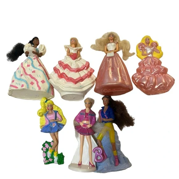 Vintage Mattel 1990’s McDonalds Barbie Happy Meal Kids Toys- Lot Of 7 - Picture 5 of 16